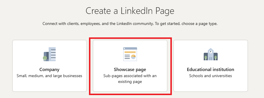 Choose the right page type