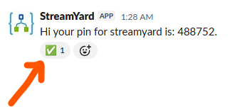 white check mark